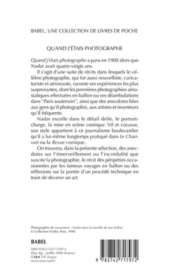 Quand j'étais photographe