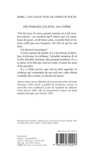 Des phrases courtes, ma chérie