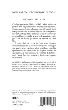 Diotime et les lions