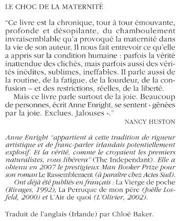 Le choc de la maternité