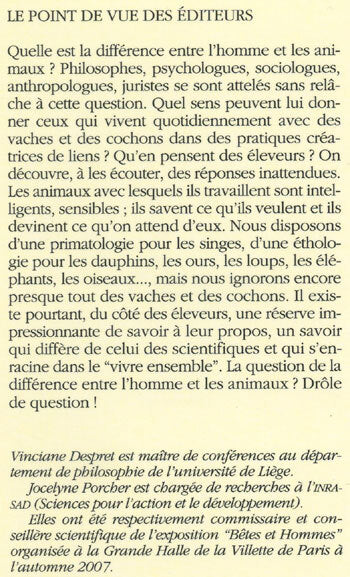 Etre bête: L'Esprit des étables