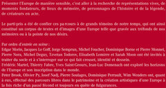 Les arpenteurs de l'Europe