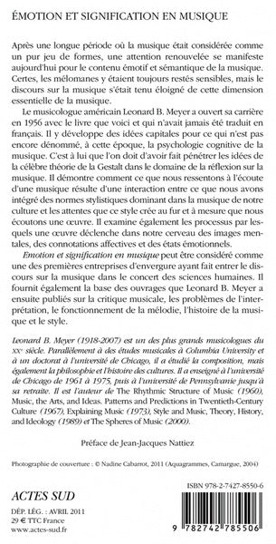 Emotion et signification en musique
