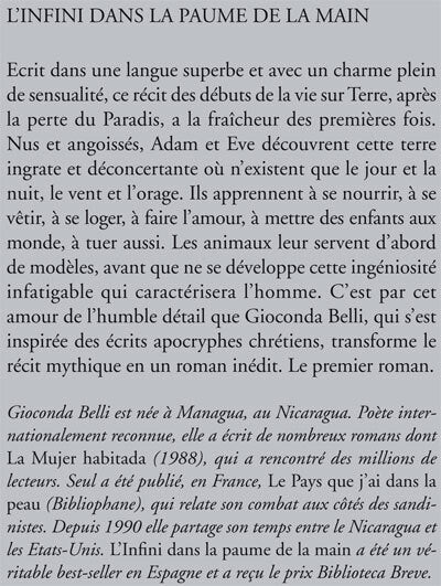 L'infini dans la paume de la main