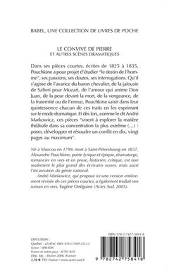 Le convive de pierre et autres scènes dramatiques