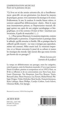 L'improvisation musicale