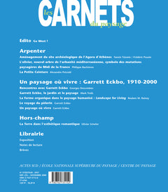 Les Carnets du paysage n° 6 - Un paysage où vivre