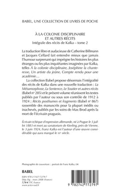 A la colonie disciplinaire et autres récits NE