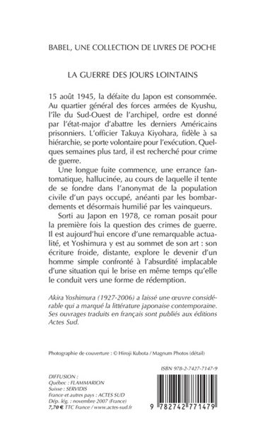 La guerre des jours lointains