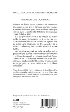 Histoire d'une montagne