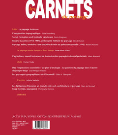 Les Carnets du paysage, numéro 8