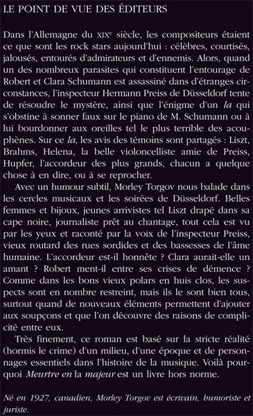 Meurtre en la majeur