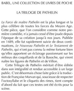 La trilogie de Pathelin