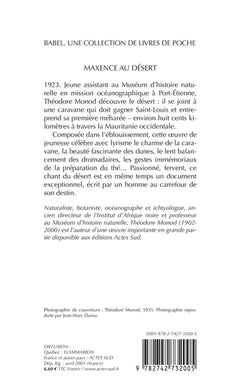 Maxence au désert