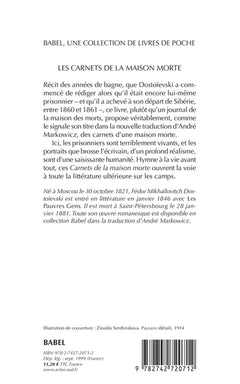 souvenirs de la maison des morts