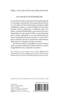 Les annales de Pétersbourg