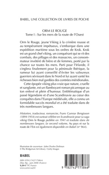 Orm le Rouge tome 1