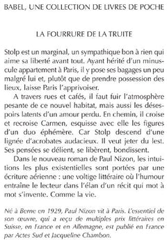 La fourrure de la truite