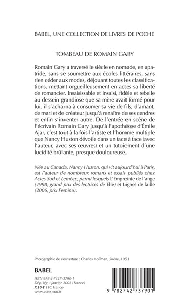 Tombeau de Romain Gary