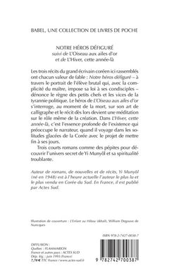 Notre héros défiguré - L'oiseau aux ailes d'or - L'hiver cette année-là