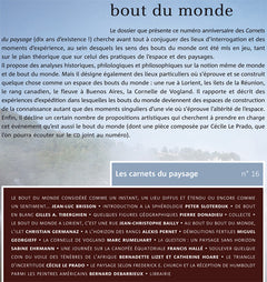 Les carnets du paysage n° 16 - Bout du monde