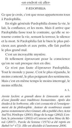 Paedophilia