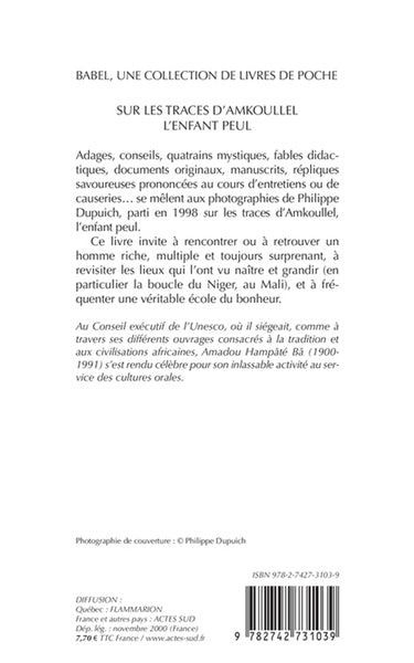 Sur les traces d'amkoullel, l'enfant peul