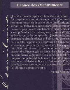 L'année des déchirements