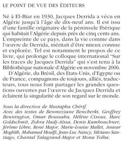 Derrida à Alger