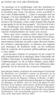 Lévi-Strauss musicien