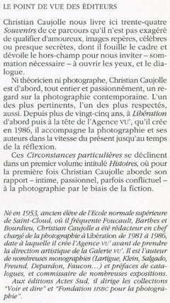 Circonstances particulières