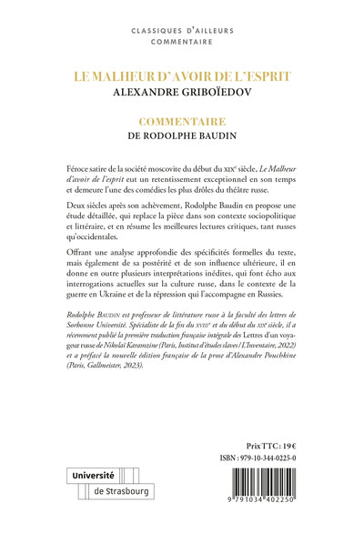 Le Malheur d'avoir de l'esprit