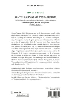 Souvenirs d'une vie d'engagements