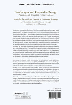 Landscapes and Renewable Energy / Paysages et énergies renouvelables
