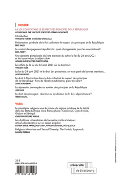 La loi confortant le respect des principes de la République