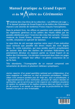 Manuel pratique du grand expert et du maître des cérémonies