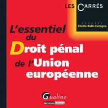 L'essentiel du droit pénal de l'Union européenne