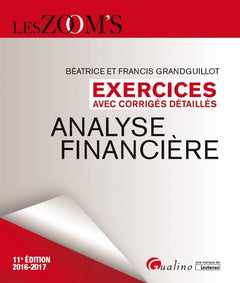 Exercices avec corrigés détaillés - Analyse financière 2016-2017