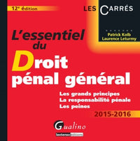 L'Essentiel du droit pénal général 2015-2016