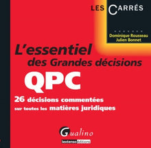 L'essentiel des grandes décisions QPC