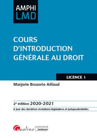 Cours d'introduction générale au droit