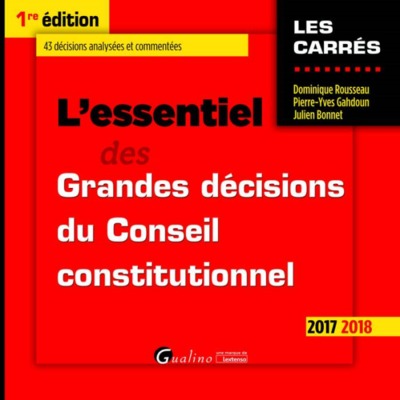 L'essentiel des grandes décisions du Conseil constitutionnel