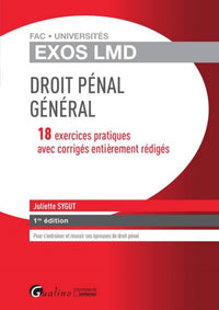 Exos LMD. Exercices corrigés de droit pénal