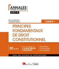 Principes fondamentaux de droit constitutionnel - L1-S1 - 3eme edition