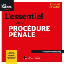 L'essentiel de la procédure pénale