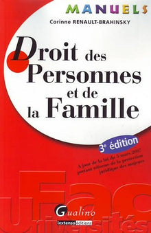 Manuel - Droit des personnes et de la famille