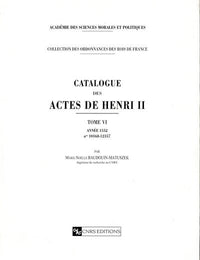 Catalogue des actes Henri II - tome 06 Année 1552