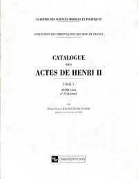 Catalogue des actes de Henri II - tome 5