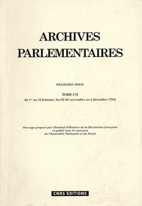 Archives parlementaires - tome CII