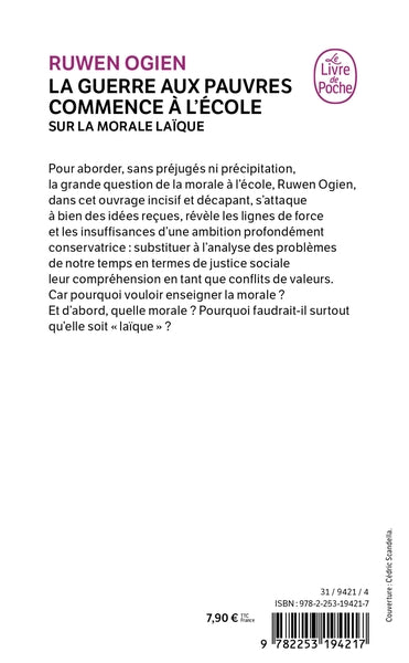 La guerre aux pauvres commence à l'école